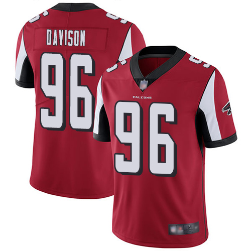 Atlanta Falcons Limited Red Men Tyeler Davison Home Jersey NFL Football #96 Vapor Untouchable